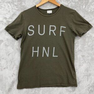 Salvage Public Surf HNL Hawaii Army Green Organic Cotton Graphic Tee